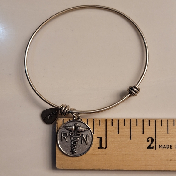 BELLA RYAN Registered Nurse Expandable Bangle Charm Bracelet in Silver - Picture 5 of 7